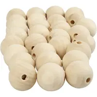 Packlinq Houten kraal, d: 25 mm, gatgrootte 4,5 mm, china berry, 100stuks