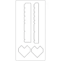Packlinq Snijmal, afm 15,2x30,37 cm, dikte 15 mm, hartendoos, 1stuk