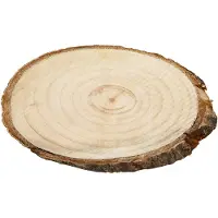Packlinq Houten schijven, circa 9,5x6 cm, dikte 6 mm, 12stuks