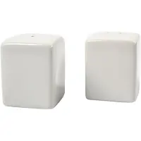 Packlinq Zout & Peper set, h: 6 cm, afm 5x5 cm, wit, 6sets