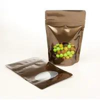 Packlinq Stazakken Brons met ovaal Venster 13x7x20,5cm 113 gram