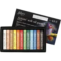 Packlinq Gallery Oliepastel Premium, dikte 10 mm, l: 7 cm, diverse kleuren, 12stuks