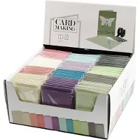 Packlinq Kaarten en enveloppen, afmeting kaart 10,5x15 cm, afmeting envelop 11,5x16,5 cm, kleuren assorti, 120sets