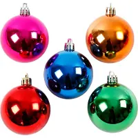 Packlinq Kerstballen, d: 6 cm, sterke kleuren, 20stuks