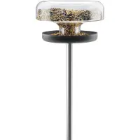 Eva Solo Voederhuisje Glazen Voedertafel - op paal - - 571039 - Vogelvoederhuisje voor Vogels