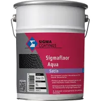 Sigma Sigmafloor Aqua Satin | Zijdeglans Vloerverf Binnen 5 LTR - Wit