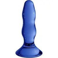 Chrystalino Pleaser Blue - Glazen Butt Plug