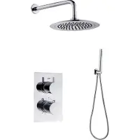 Saniclear Talpa inbouwregendouche 20cm met wandarm chroom