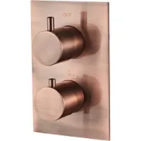 Saniclear Copper inbouw regendouche met plafondarm en 20cm hoofddouche