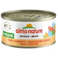 Almo Nature 24x HFC Natural Kattenvoer Nat Tonijn & Garnaal 70 gr