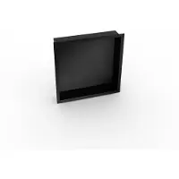 Royal plaza Algunos inbouwnis 30x30x7cm met flens mat zwart