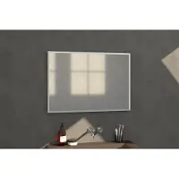 Brauer Onyx rechthoekige spiegel 100x70cm RVS geborsteld