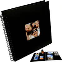 Walther design SA-110-B Fun - Spiraal album - Formaat 30 x 30 cm - Zwart