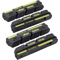 Swissstop Kit 4 Rim Pad Race Pro Black Carbon Velgremblokken