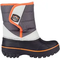Winter-Grip Snowboot Junior Mountain Kid Zwart Antraciet Lichtgrijs Oranje-Schoenmaat 27 - 28