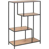 Lisomme Vic houten boekenkast naturel 77 x 114 cm