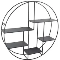 Loft42 Wally Wandrek Rond - Metaal - Mat Zwart - 70x70x15
