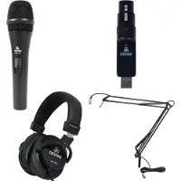 Devine DM 20 met usb converter, koptelefoon en broadcast arm