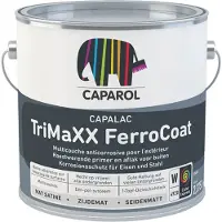 Caparol Capalac Trimaxx Ferrocoat | Zijdeglans Grondverf en Lakverf Buiten 1 LTR - Wit