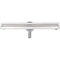 Brauer XS douchegoot 90cm met flens en draaibare sifon RVS geborsteld