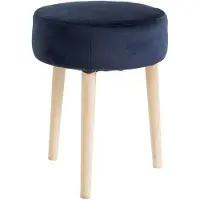 Nordal Velvet kruk blauw