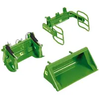 Wiking Accessoireset voorlader - set A 'Bressel & Lade' groen 1:32