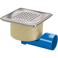 HorecaTraders Afvoerput | RVS | 75l/min | 200 x 200 mm