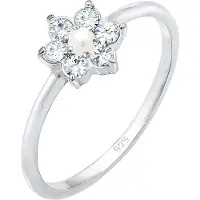 Elli PREMIUM Ring 'Blume' zilver
