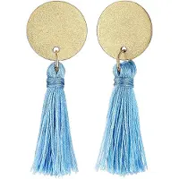 Elli Oorbellen smoky blue / goud