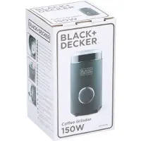 BLACKANDDECKER BXCG150E elektrische koffiemolen - Mat zwart