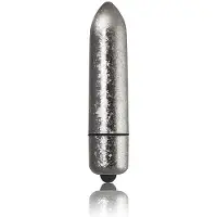 Rocks-Off Frosted Fleurs Mini Vibrator Zilver