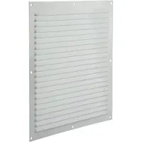 Renson opbouw schoepenrooster plat Aluminium 300x300mm Wit