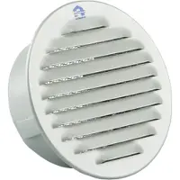 Renson Schoepenrooster Ø100mm Rond Zilver