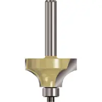 Rotec HM Kwartrondprofielfrees S=8,0 D=25,4 R=6,35 mt geleidelager - 2700325