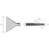 Rotec 6-kant Schopbeitel 115x400mm 6-kant ø19,0 / ø16,5x35 - 2153065