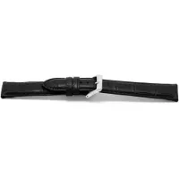 Claudio Calli Horlogeband F148Z Croco Zwart Zilver 18x16 mm