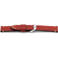 Claudio Calli Horlogeband H715 Americana Leder Rood 22x20 NFC