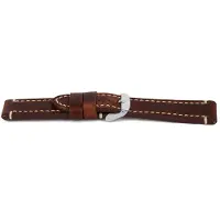 Claudio Calli Horlogeband H421 Vintage Denver Bruin Leder 22x22 mm