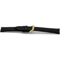 Claudio Calli Horlogeband C146G Dover Zwart Goud 12x10 mm