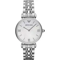 Giorgio Armani Emporio AR1682 T Bar Mother of Pearl Ladies Watch