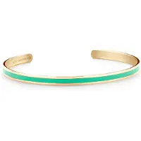 Key Moments 8KM B00534 Stalen Open Bangle One-size (60 x 50 x 4 mm) Goudkleurig / Blauw