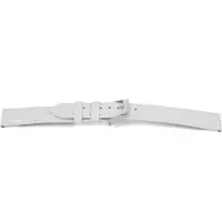 Claudio Calli Horlogeband C508 Croco Wit Zilver 12x10 mm