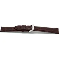 Claudio Calli Horlogeband C348Z Croco Bruin Zilver 12x10 mm