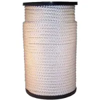 Chr. Muller Touw Nylonkoord 5mm Gevlochten Wit 100m