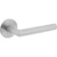 Intersteel Deurklink Hoek 90 rond magneet rozet RVS