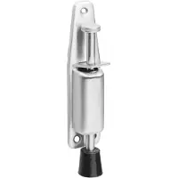 Intersteel Deurvastzetter groot met voetrem 180x36mm - RVS