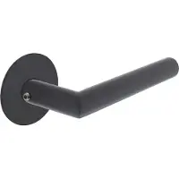 Intersteel Strakke deurklink Jura zelfklevend rozet zwart