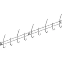 Intersteel Kapstok RVS geborsteld met 9 haken