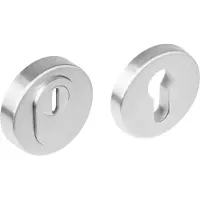 Intersteel SKG3 veiligheidsrozetten rond verdekt ø54x12mm met kerntrekbeveiliging - RVS