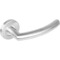 Intersteel Deurkruk Half Rond 90gr rond rozet rvs